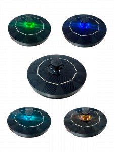 Фонтан садовый на солнечной батареее с подсветкой 16 см, Огонёк OG-HOG16